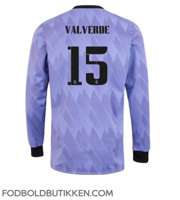 Real Madrid Federico Valverde #15 Udebanetrøje 2022-23 Langærmet